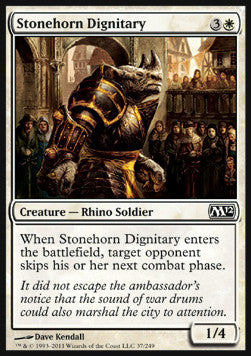 Dignitario Corno di Pietra - Magic 2012 (Common) [M12-37]