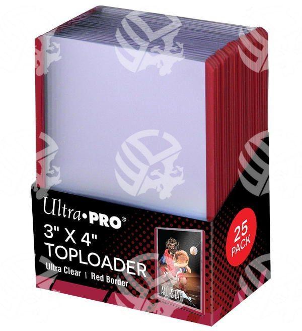 25 Top Loader Bordo Rosso Premium - Warcard