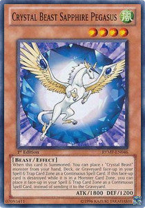 Bestia Cristallo Pegaso Zaffiro - Ra Yellow Mega Pack (Common) [RYMP-046]