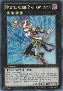 Maestroke il Djinn della Sinfonia - Starter Deck: Xyz Symphony (Super Rare) [YS12-043]
