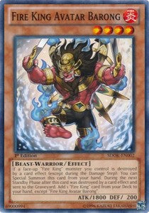 Re del Fuoco Avatar Barong - Structure Deck: Onslaught of the Fire Kings (Common) [SDOK-002]
