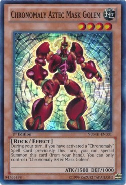 Cronomalia Golem Maschera Azteca - Number Hunters (Super Rare) [NUMH-001]