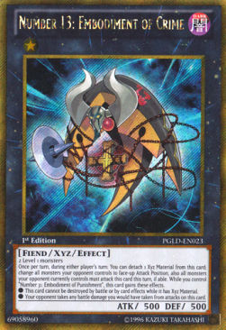 Numero 13: Personificazione del Crimine - Premium Gold (Gold Secret Rare) [PGLD-023]