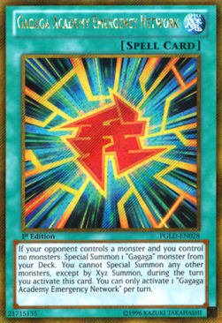Network di Emergenza Accademia Gagaga - Premium Gold (Gold Secret Rare) [PGLD-028]