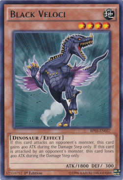 Velociraptor Nero - Battle Pack 3: Monster League (Rare) [BP03-037]