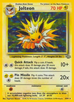 Jolteon - Jungle (Holo Rare) [JU-4]