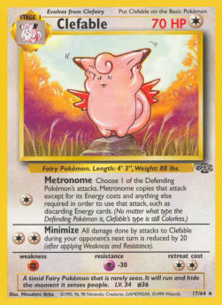 Clefable - Jungle (Rare) [JU-17]