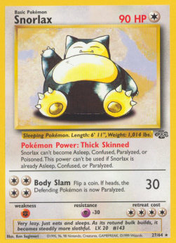 Snorlax - Jungle (Rare) [JU-27]