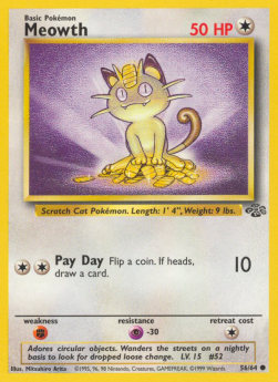 Meowth - Jungle (Common) [JU-56]