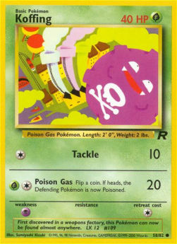 Koffing - Team Rocket (Common) [TR-58]