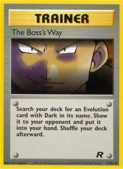 Alla Maniera del Capo - Team Rocket (Uncommon) [TR-73]