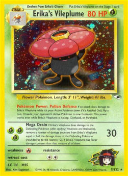 Erika's Vileplume - Gym Heroes (Holo Rare) [GH-5]