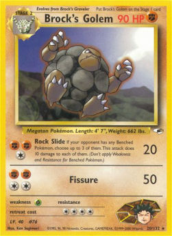 Brock's Golem - Gym Heroes (Rare) [GH-20]