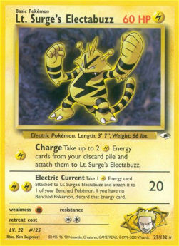 Lt. Surge's Electabuzz - Gym Heroes (Rare) [GH-27]