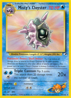 Misty's Cloyster - Gym Heroes (Rare) [GH-29]