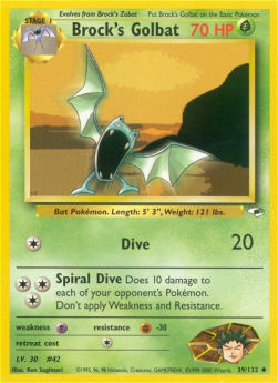 Brock's Golbat - Gym Heroes (Uncommon) [GH-39]