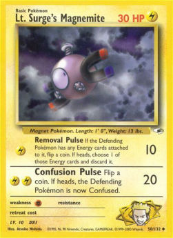Lt. Surge's Magnemite - Gym Heroes (Uncommon) [GH-50]