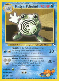 Misty's Poliwhirl - Gym Heroes (Uncommon) [GH-53]