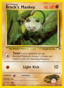 Brock's Mankey - Gym Heroes (Common) [GH-67]