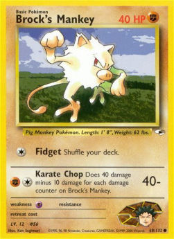 Brock's Mankey - Gym Heroes (Common) [GH-68]