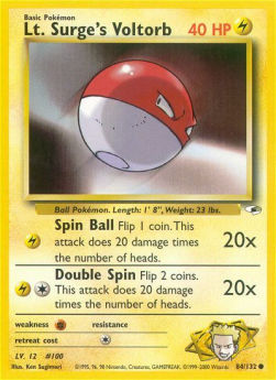 Lt. Surge's Voltorb - Gym Heroes (Common) [GH-84]