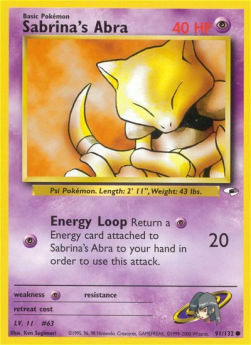 Sabrina's Abra - Gym Heroes (Common) [GH-91]