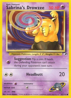 Sabrina's Drowzee - Gym Heroes (Common) [GH-92]