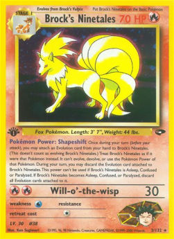 Brock's Ninetales - Gym Challenge (Holo Rare) [GC-3]