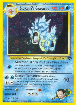Giovanni's Gyarados - Gym Challenge (Holo Rare) [GC-5]