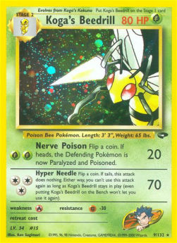 Koga's Beedrill - Gym Challenge (Holo Rare) [GC-9]