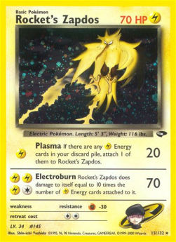 Rocket Zapdos - Gym Challenge (Holo Rare) [GC-15]
