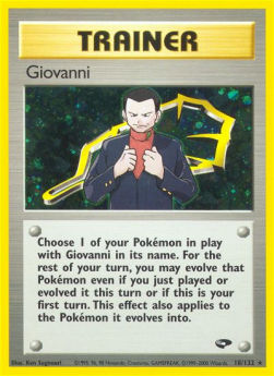 Giovanni - Gym Challenge (Holo Rare) [GC-18]