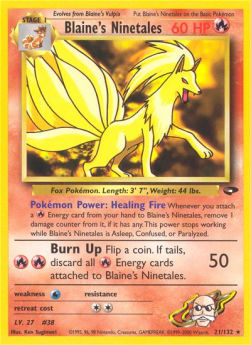Blaine's Ninetales - Gym Challenge (Rare) [GC-21]
