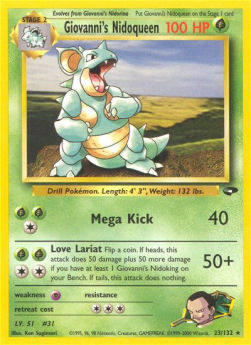 Giovanni's Nidoqueen - Gym Challenge (Rare) [GC-23]
