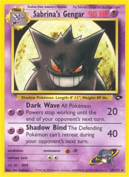 Sabrina's Gengar - Gym Challenge (Rare) [GC-29]