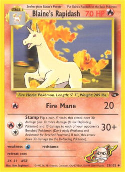Blaine's Rapidash - Gym Challenge (Uncommon) [GC-33]