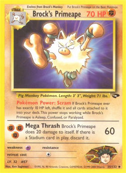 Brock's Primeape - Gym Challenge (Uncommon) [GC-35]