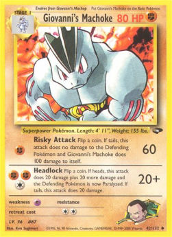 Giovanni's Machoke - Gym Challenge (Uncommon) [GC-42]