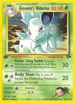 Giovanni's Nidorina - Gym Challenge (Uncommon) [GC-44]