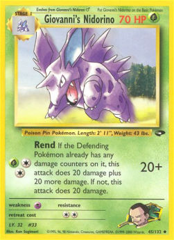 Giovanni's Nidorino - Gym Challenge (Uncommon) [GC-45]