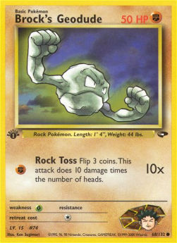 Brock's Geodude - Gym Challenge (Common) [GC-68]