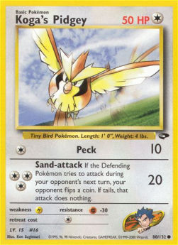 Koga's Pidgey - Gym Challenge (Common) [GC-80]