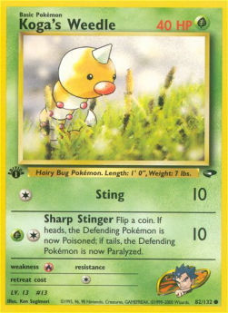 Koga's Weedle - Gym Challenge (Common) [GC-82]