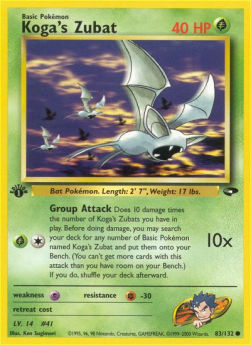Koga's Zubat - Gym Challenge (Common) [GC-83]