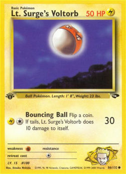 Lt. Surge's Voltorb - Gym Challenge (Common) [GC-86]