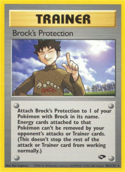Brock's Protection - Gym Challenge (Rare) [GC-101]