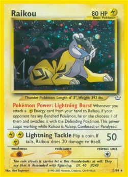 Raikou - Neo Revelation (Holo Rare) [NR-13]