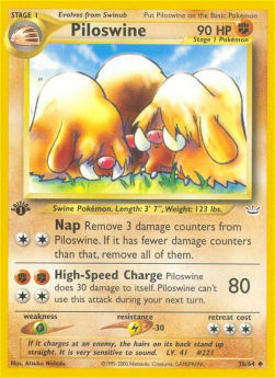 Piloswine - Neo Revelation (Uncommon) [NR-36]