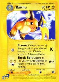 Raichu - Expedition (Rare) [EX-61]