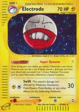 Electrode - Aquapolis (Holo Rare) [AQ-H7]